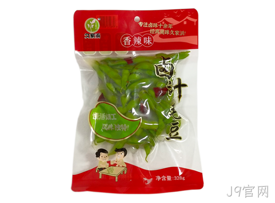 J9官网卤汁毛豆香辣味328g